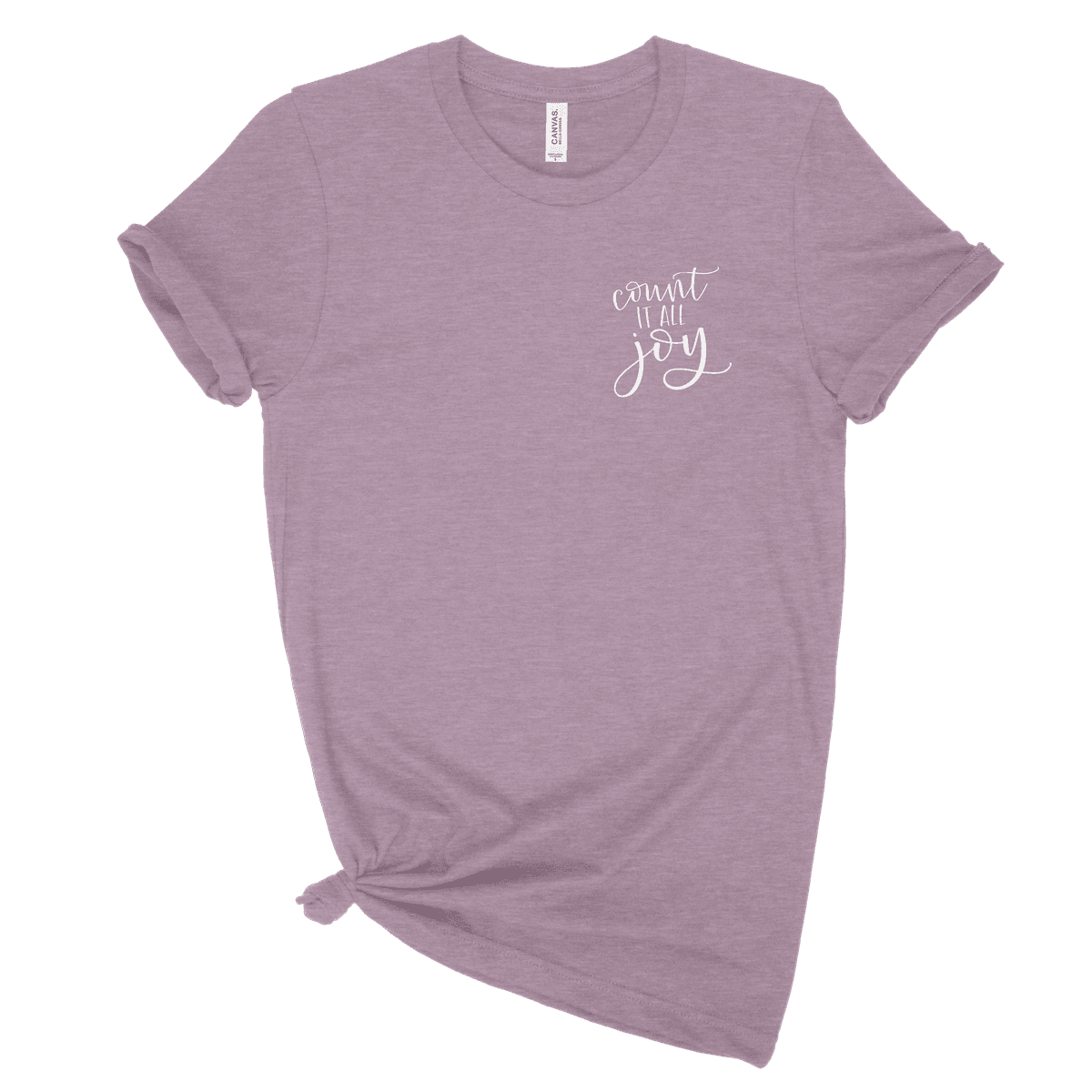 Count It All Joy Left Chest Ladies Tee | Calvinist Swag