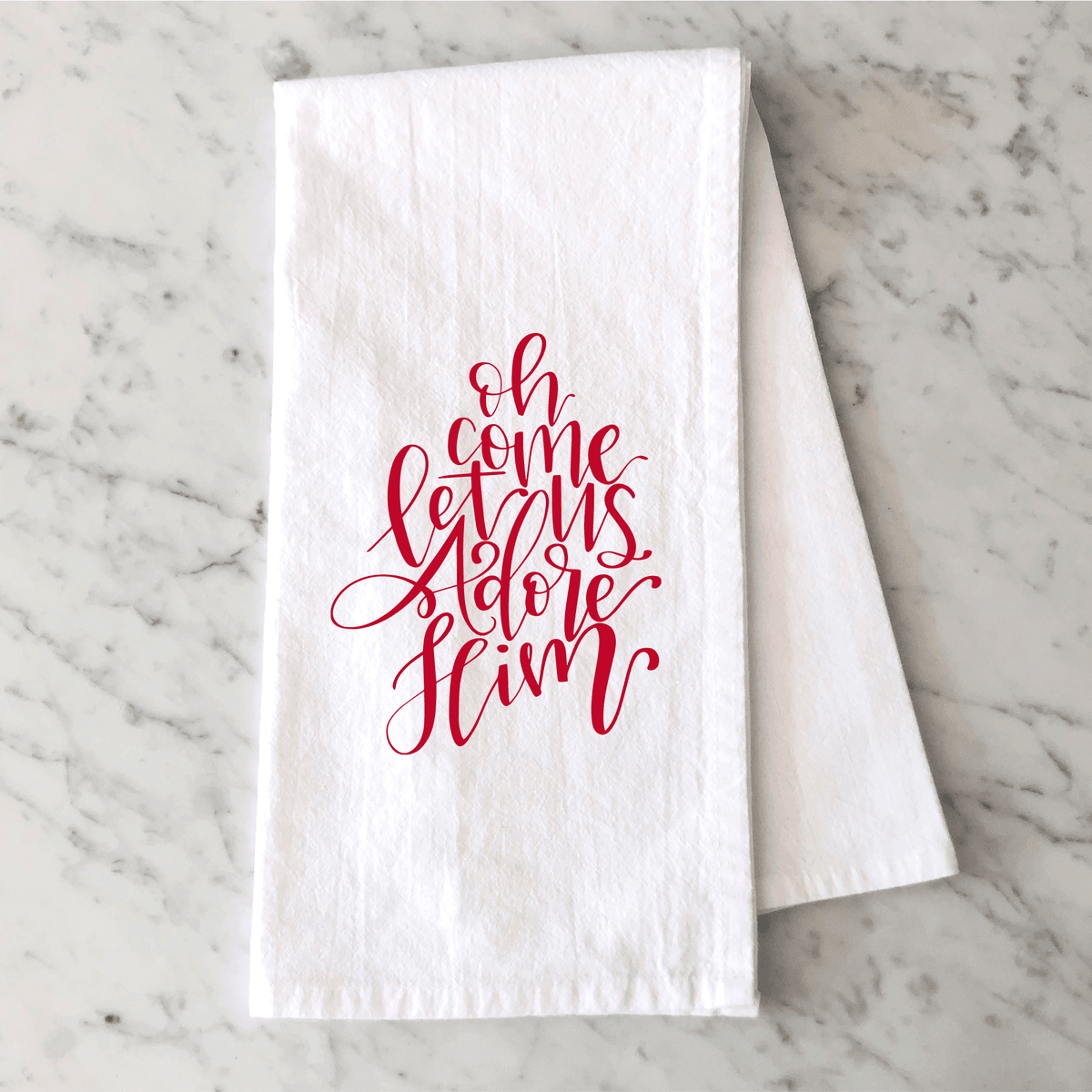 Christmas Pattern Dish Towels, Soft Absorbent Kitchen Towels, Red