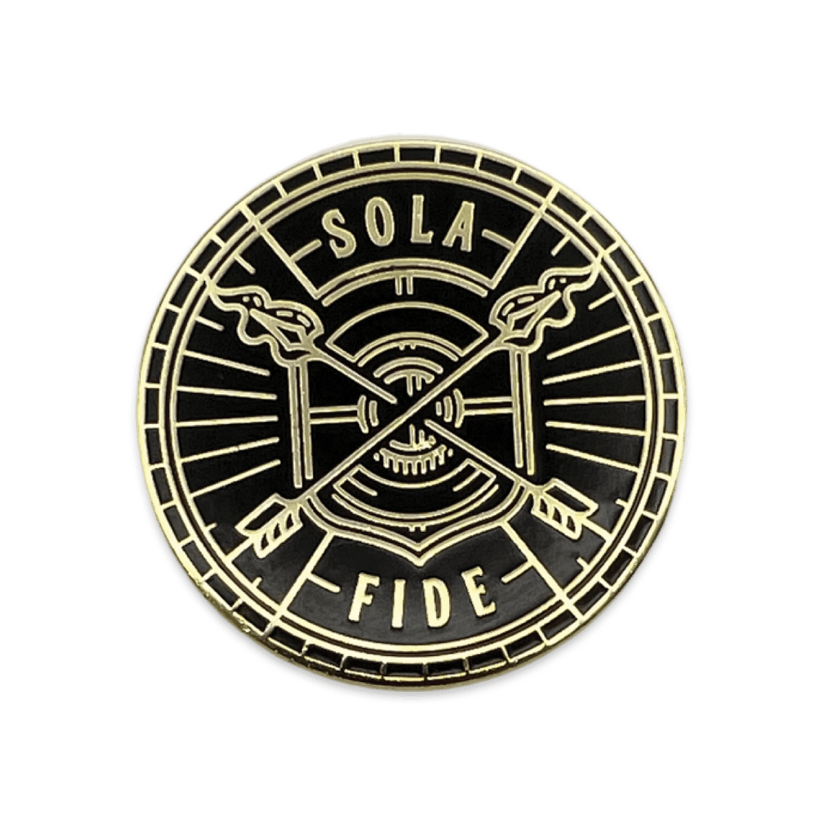 Sola Fide Badge Enamel Lapel Pin