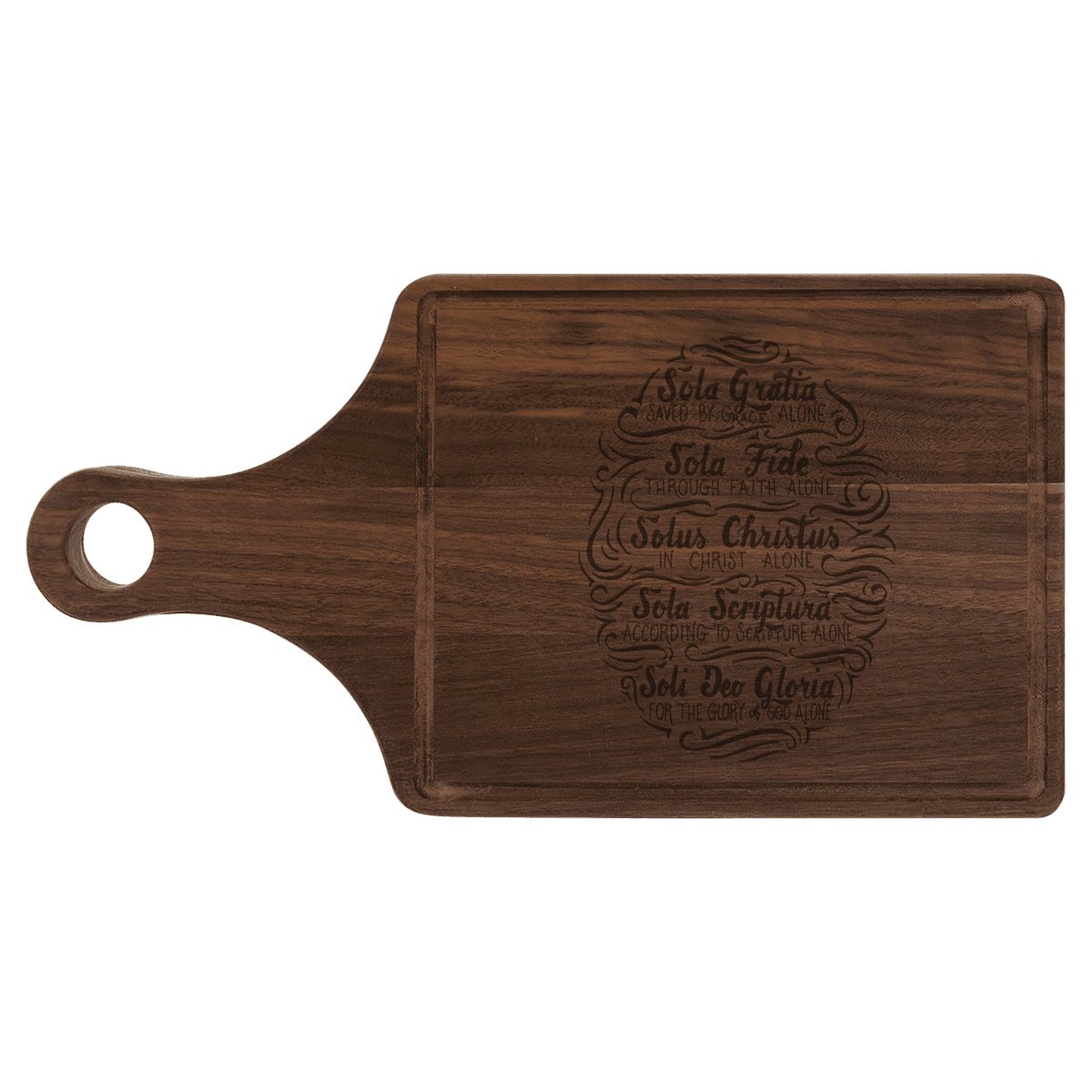 5 solas  wooden bookmark –