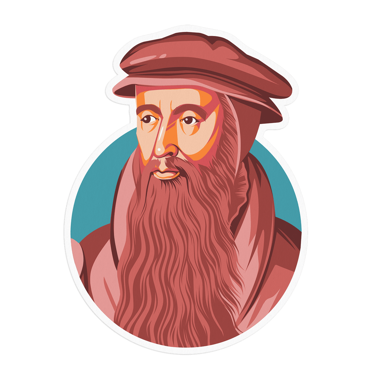 John Knox Portrait Sticker | Missional Wear