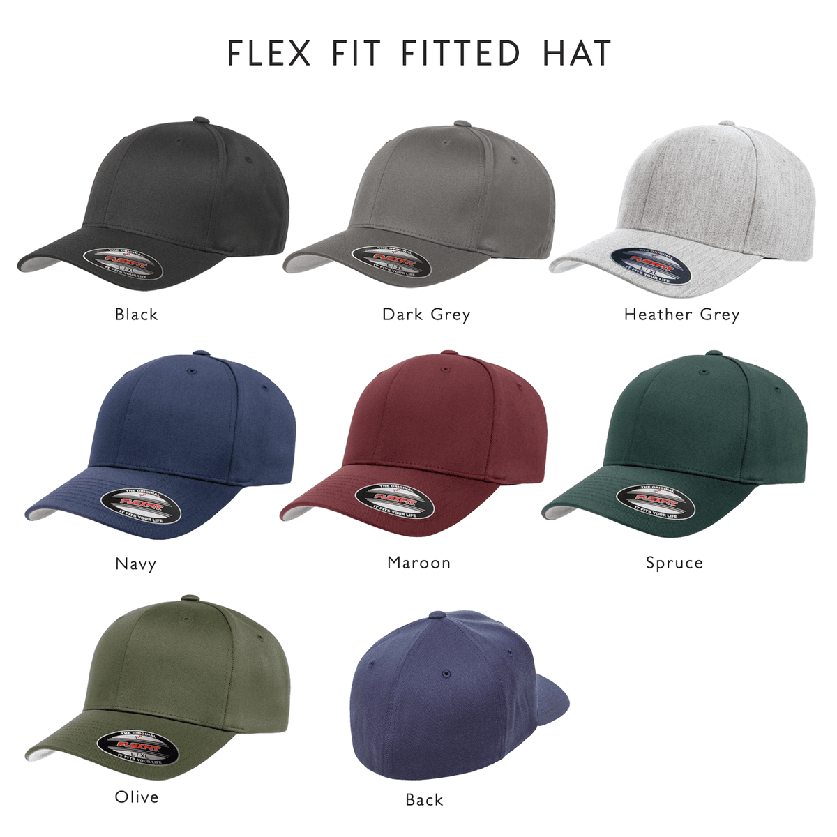 Lutheran Rose Patch Fitted Hat | Missional Wear | Flex Caps