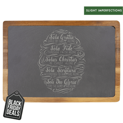 Black Friday - Five Solas Hand Lettered Slate Cutting Board