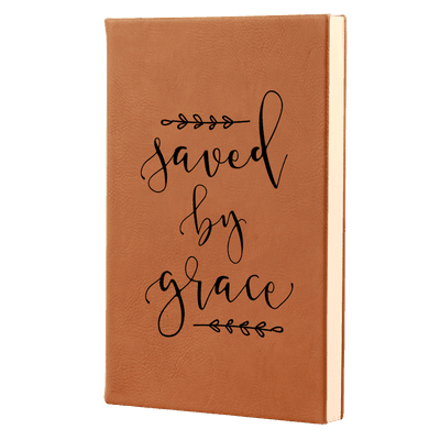 Saved By Grace Leatherette Hardcover Journal
