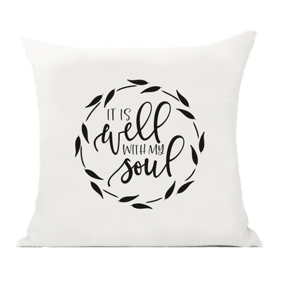 It Is Well Pillow Cover
