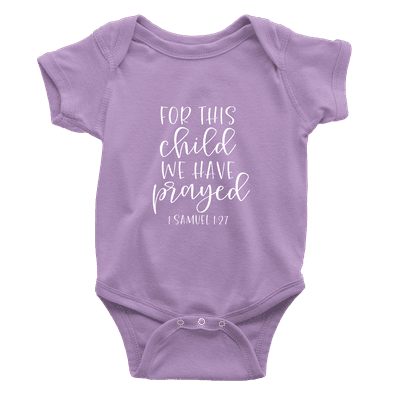 For This Child We Have Prayed Onesie