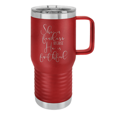 She Is Fearless 20oz Insulated Travel Tumbler