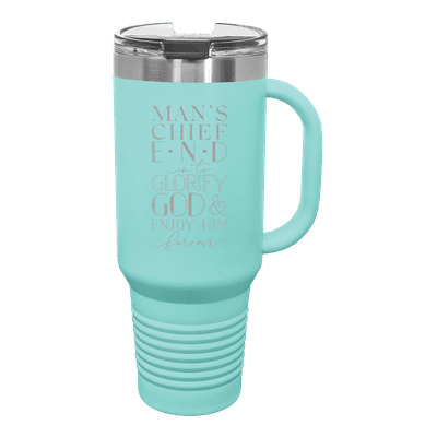 Mans Chief End 40 oz Insulated Travel Tumbler