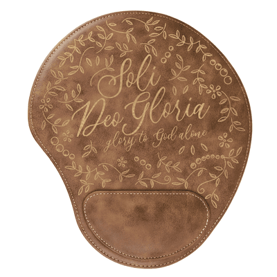 Soli Deo Gloria Floral Mouse Pad