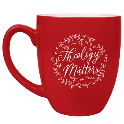 Theology Matters Floral Round Bistro Mug