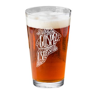 Without the Gospel Pint Glass
