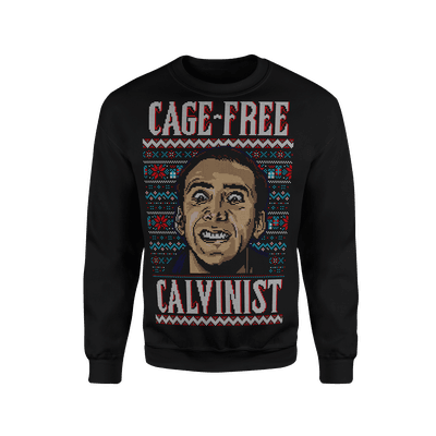 Cage Free Ugly Christmas Sweatshirt