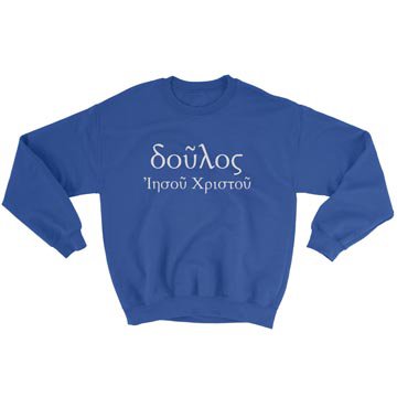 Slave of Christ Jesus (Greek) - Crewneck Sweatshirt