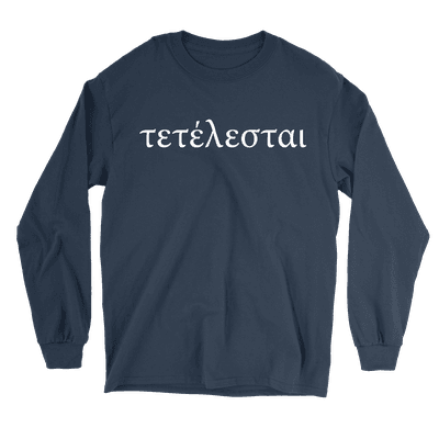 Tetelestai (Greek) - Long Sleeve Tee
