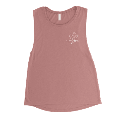 In Christ Alone Left Chest Muscle Tank