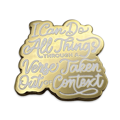 I Can Do All Things Enamel Lapel Pin (Gold)
