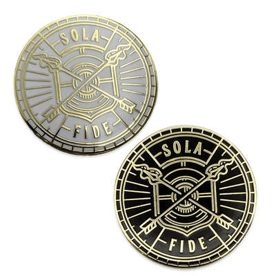 Sola Fide Badge Enamel Lapel Pin