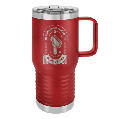 Held Captive to the Word of God 20oz Insulated Travel Tumbler