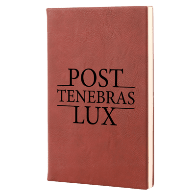 Post Tenebras Lux Leatherette Hardcover Journal