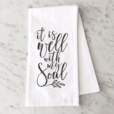 It Is Well With My Soul Tea Towel