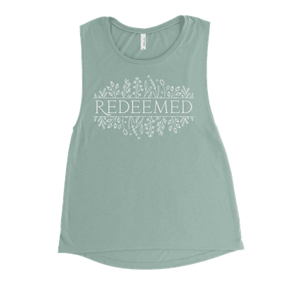 Redeemed Floral Muscle Tank
