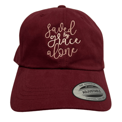 Saved By Grace Embroidered Dad Hat