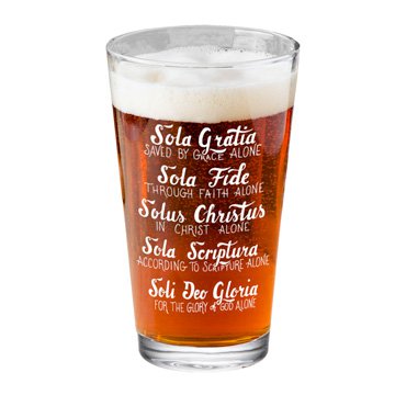 Five Solas Hand Lettered Pint Glass
