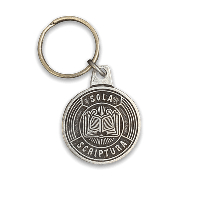 Sola Scriptura Badge Key Chain