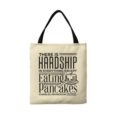 Eating Pancakes Canvas Tote