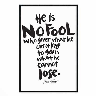 He Is No Fool - Poster Print