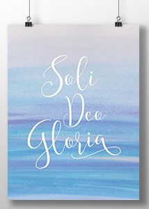 Soli Deo Gloria- Poster Print