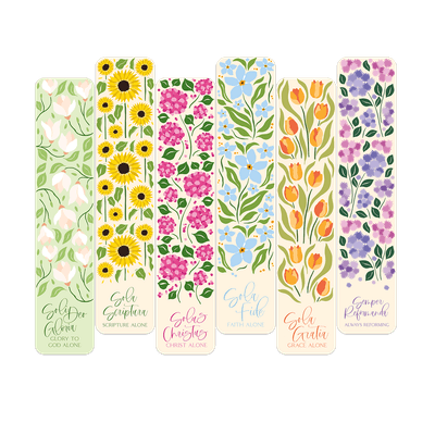 Five Solas Flowers Bookmark Set