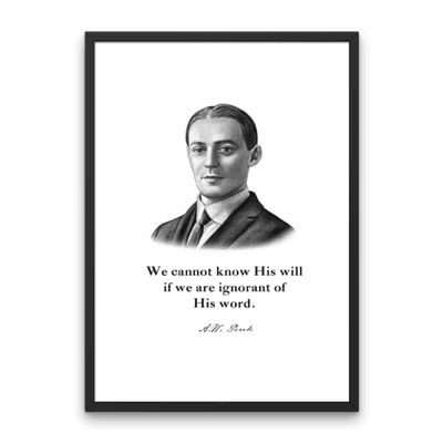 A.W. Pink Quote Print