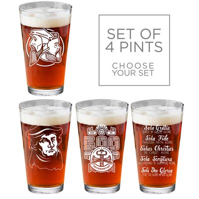 Make Your Own Set of 4 Pint Glasses