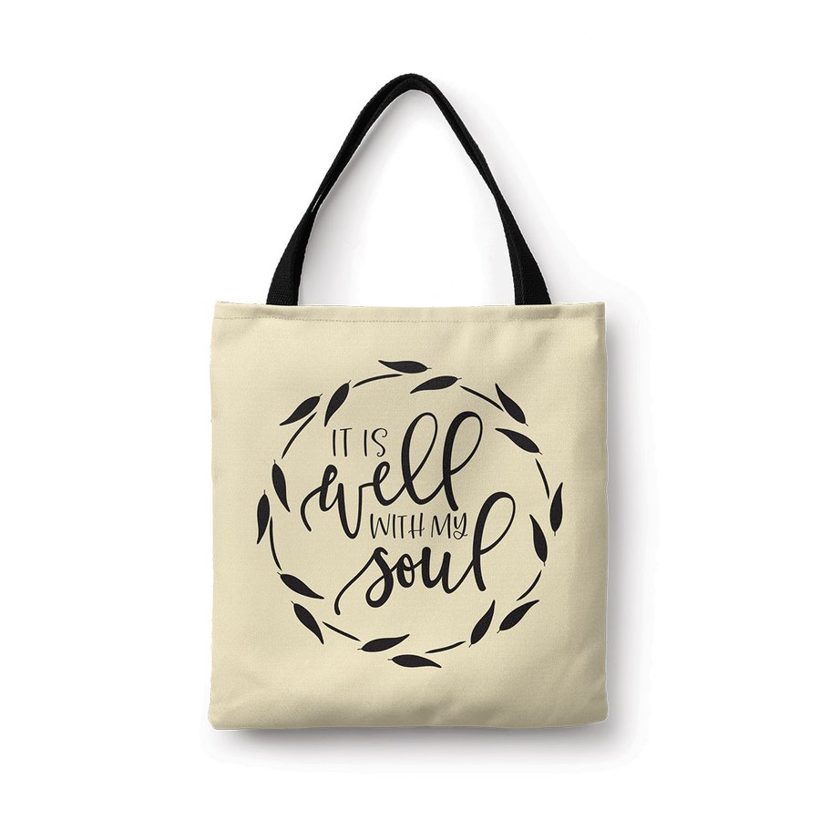 It Is Well With My Soul Canvas Tote #1