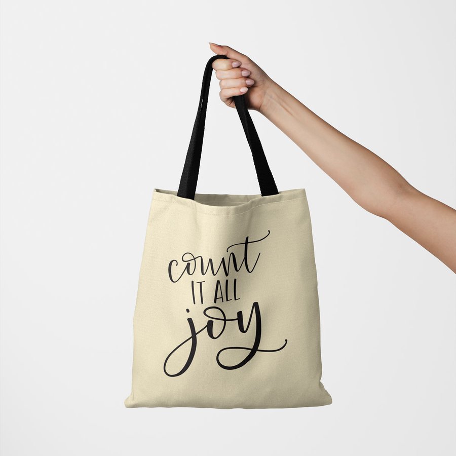 Count It All Joy Canvas Tote #2