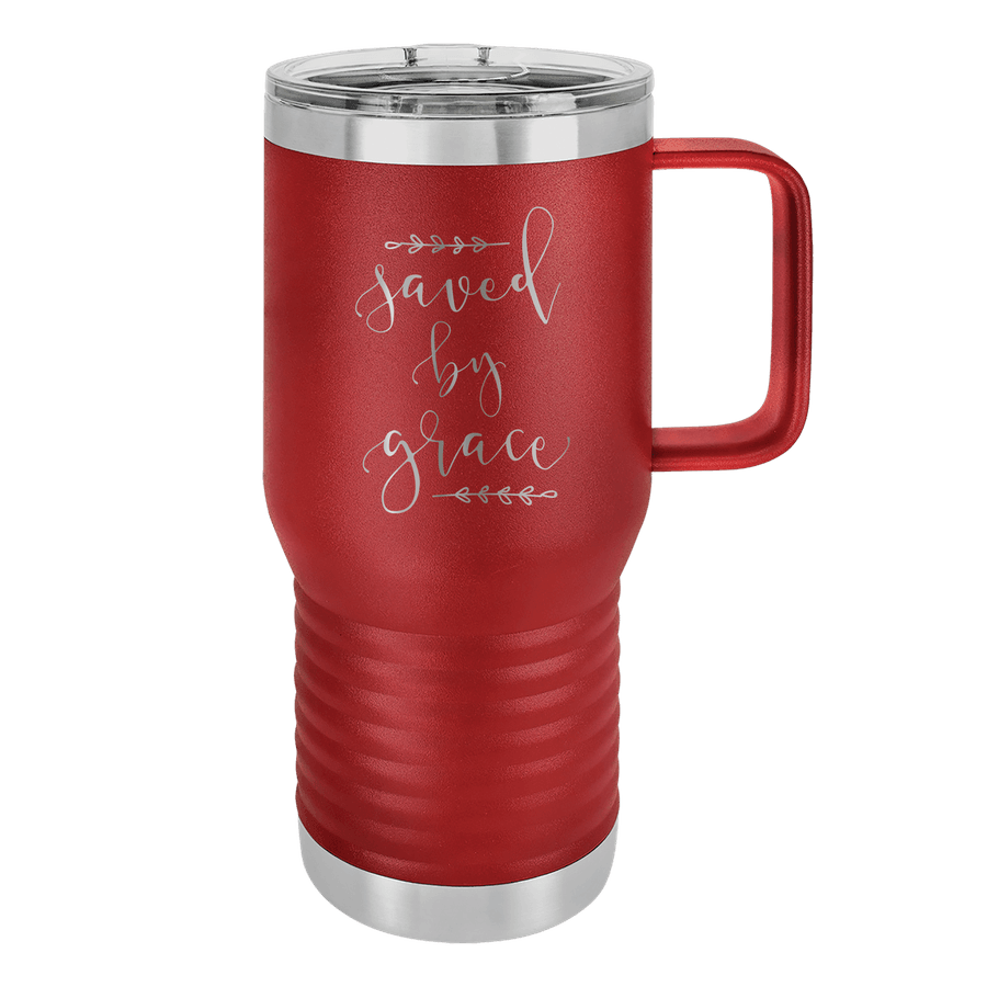 Saved By Grace 20oz Insulated Travel Tumbler #1
