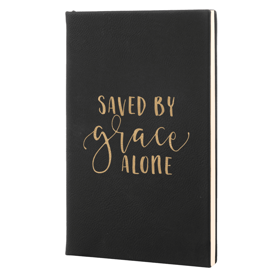 Saved By Grace Alone Leatherette Hardcover Journal