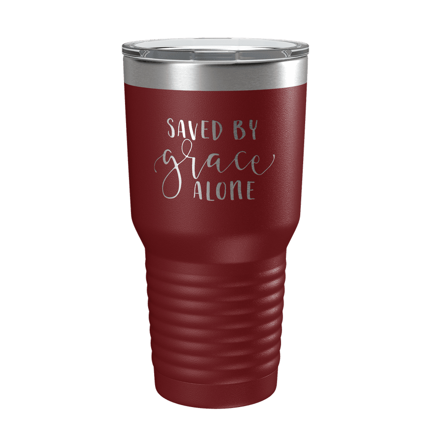 Saved By Grace Alone 30oz Insulated Tumbler