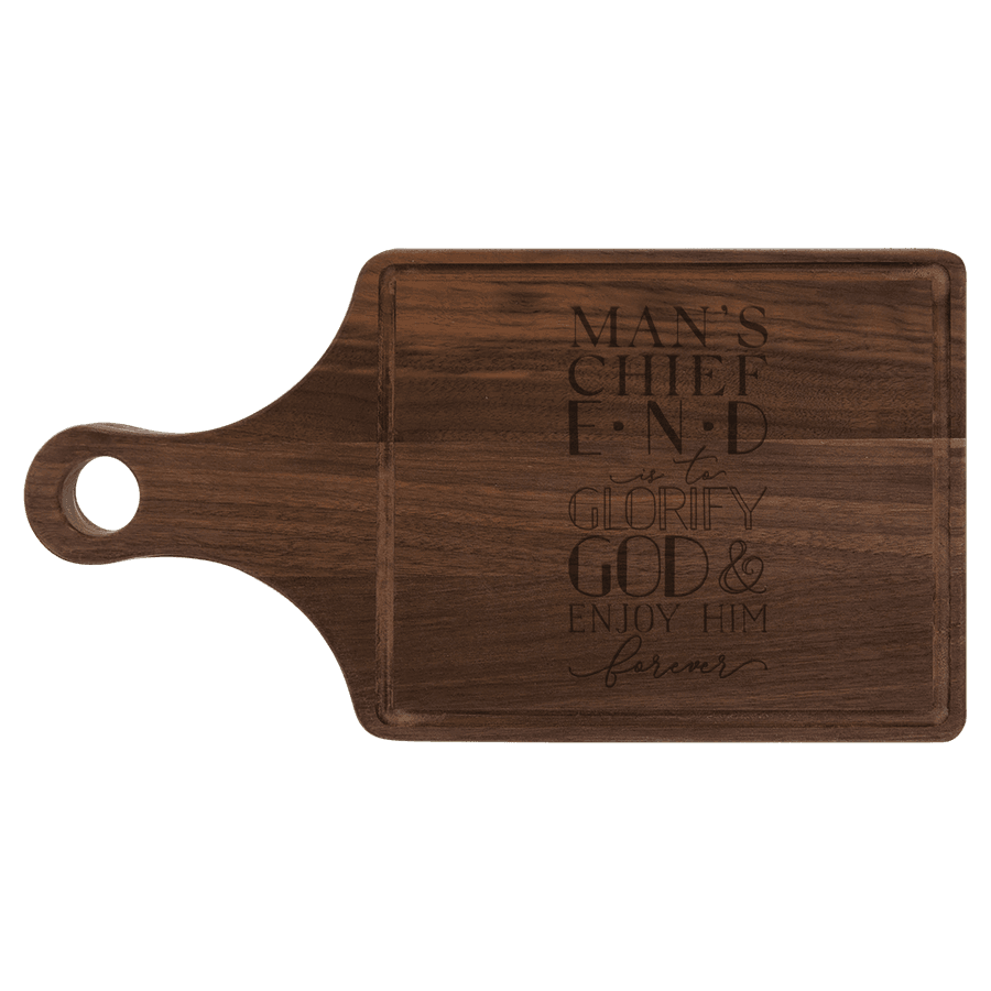 Man's Chief End Cutting Board Paddle #2