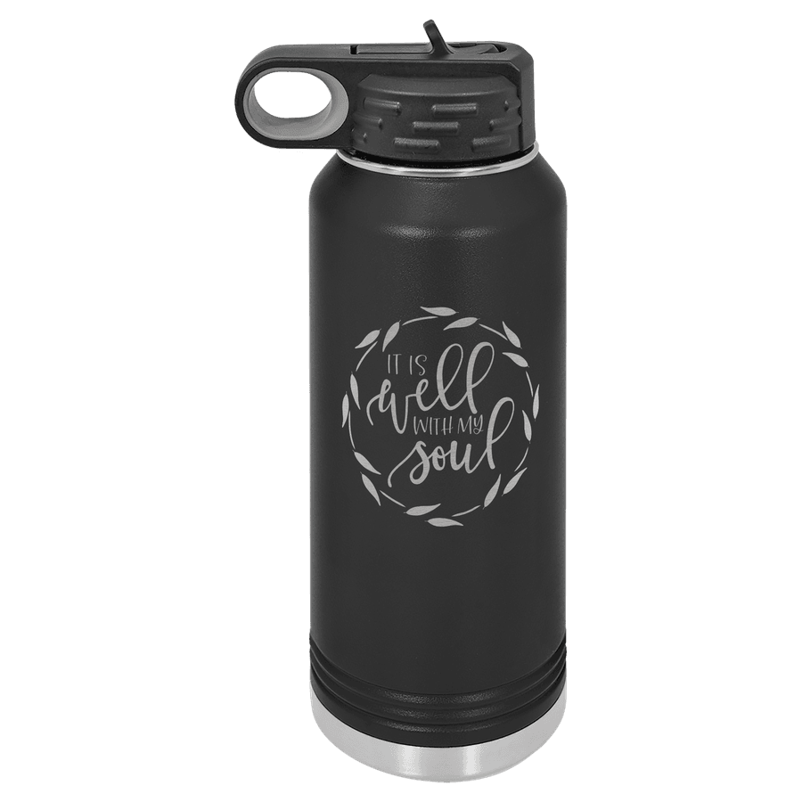 It Is Well With My Soul 32oz Insulated Water Bottle #1