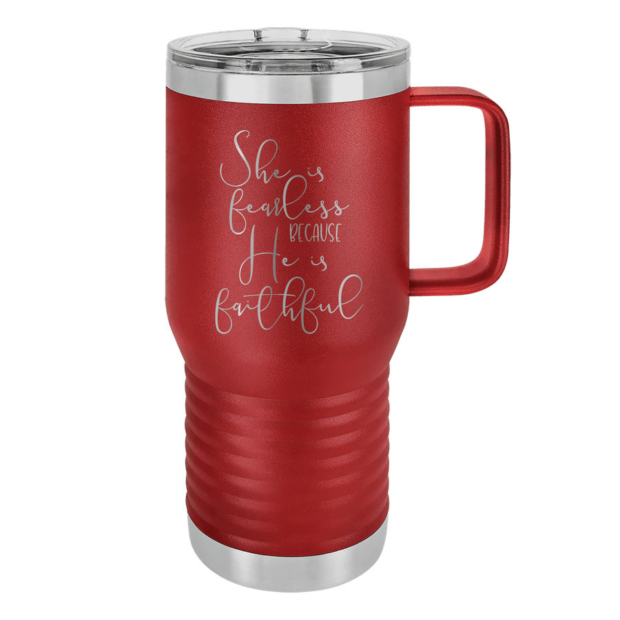 She Is Fearless 20oz Insulated Travel Tumbler