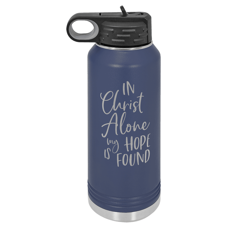 In Christ Alone 32oz Insulated Water Bottle #1