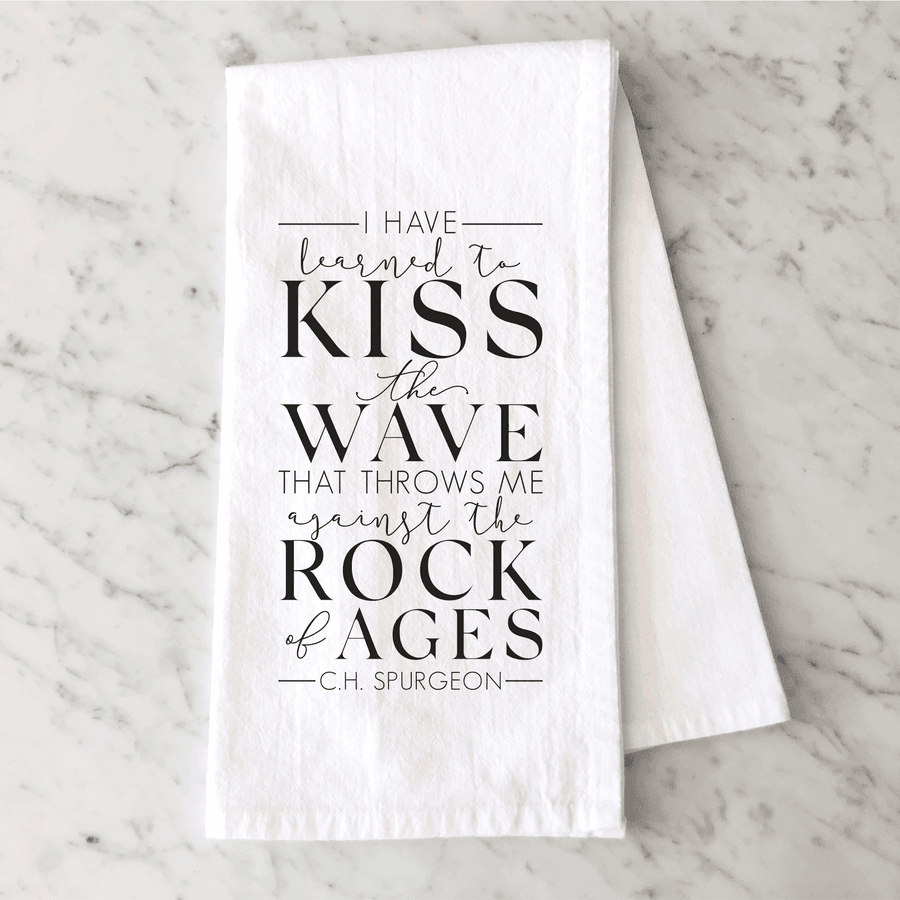 Learned To Kiss The Wave Tea Towel
