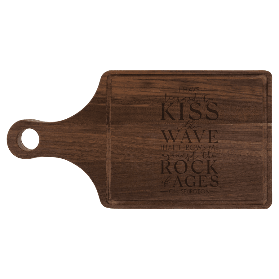 Learned To Kiss The Wave Cutting Board Paddle #2