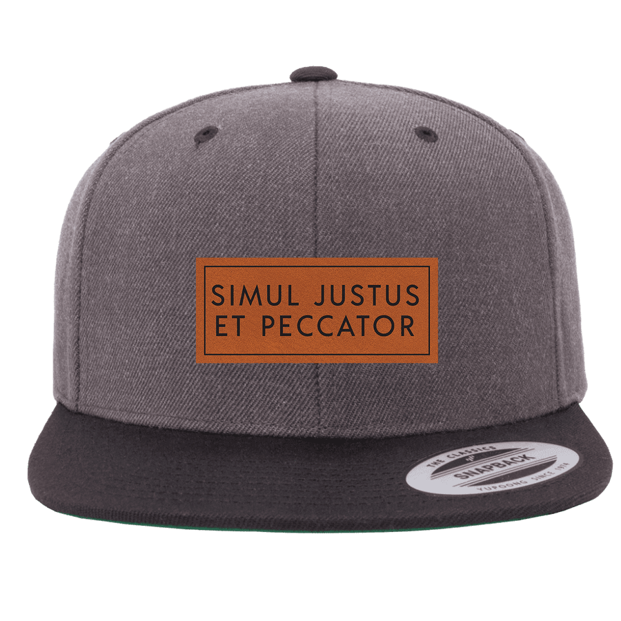 Simul Justus Et Peccator Patch Snapback Hat