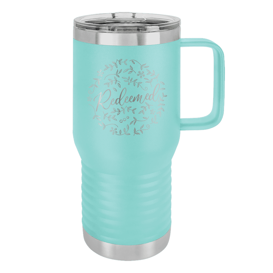 Redeemed Floral 20oz Insulated Travel Tumbler