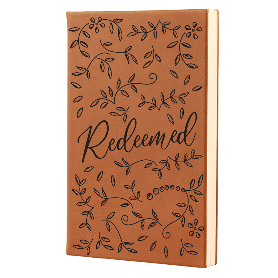 Redeemed Floral Leatherette Hardcover Journal #1