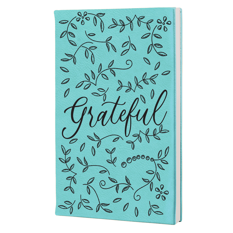 Grateful Floral Leatherette Hardcover Journal #1