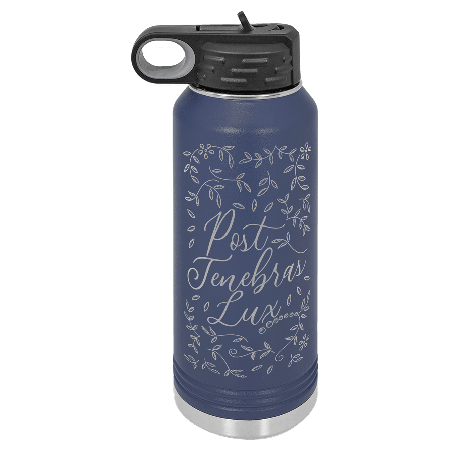 Post Tenebras Lux Floral Insulated Bottle #1
